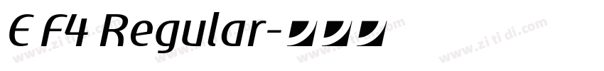 E F4 Regular字体转换